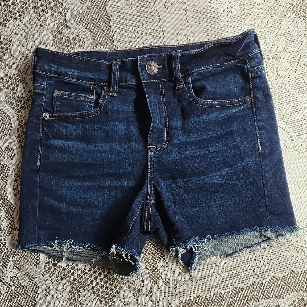 American Eagle Outfitters Dark Blue Jean Shorts Sz4